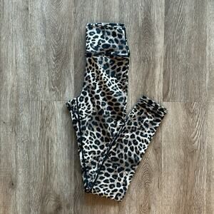 Spiritual Gangster Leopard Print High Waist Leggings XS 26" Inseam